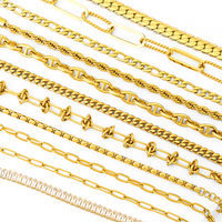 Vente en gros plaqué or 18 ct personnalisé trombone corde torsadée cubaine réglable en acier inoxydable bijoux de mode bracelet à chaîne épaisse