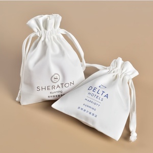 Sac de rangement pour bijoux en coton écologique recyclable personnalisé avec cordon de serrage et poche pour montre, petit sac en tissu, possibilité d'imprimer un logo - Product Image 2