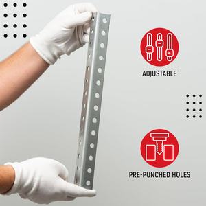 Offre Spéciale – Barre d'angle en métal galvanisé et acier inoxydable pour support d'étagère de stockage en entrepôt - Product Image 5