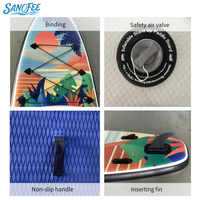 Planche de SUP gonflable série Island 11'2" en PVC 1,2 mm avec finition brossée, kit complet avec accessoires, planche à pagaie debout