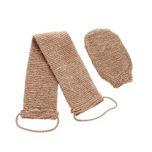 Ensemble d'éponges <span class=keywords><strong>de</strong></span> <span class=keywords><strong>bain</strong></span> très vendues : Gants <span class=keywords><strong>de</strong></span> douche en jute, éponge loofah et brosse corporelle pour le dos - Product Image 1