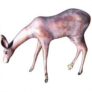 Life Size Doe Deer Statue Bronze Finish Garden Decoration <b>Hand</b> <b>Casted</b> Sculpture Outdoor Reindeer Sculpture - Product Image 2