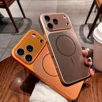 Coque de téléphone magnétique antichoc de luxe avec protection d'objectif AG mat et effet lumineux pour iPhone 18 Pro Max 17 16 15 14 avec IA tactile