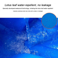 Bâche en PE tissée HDPE imperméable avec revêtement LDPE 180 g/m² 3x4m 4x5m 10x8m Bleu Orange pour extérieur