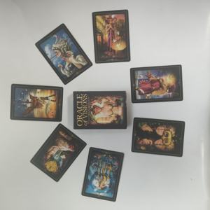 ORACLE of VISIONS Fabricantes Patrón de diseño de impresión de cartas de <span class=keywords><strong>Tarot</strong></span> personalizadas Cartas de <span class=keywords><strong>Tarot</strong></span> láser personalizadas de alta calidad con caja - Product Image 5