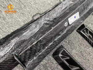 Feuille de garniture de <span class=keywords><strong>becquet</strong></span> de diffuseur de lèvre avant pour Audi Rs4 Abt Kit de carrosserie en Fiber de carbone - Product Image 3