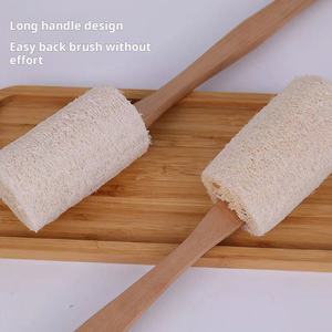 Long Handled Luffa Sponge Bath Scrub Brush Bathroom Supplies Loofah Brush for Bath Brushes Sponges & Scrubbers - Product Image 6