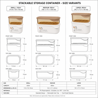 Conteneur de stockage alimentaire moderne empilable hermétique pour réfrigérateur et garde-manger