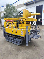 Foreuse hydraulique pour puits d'eau de 150 m, mini-machine de forage d'eau avec un design élégant et compact