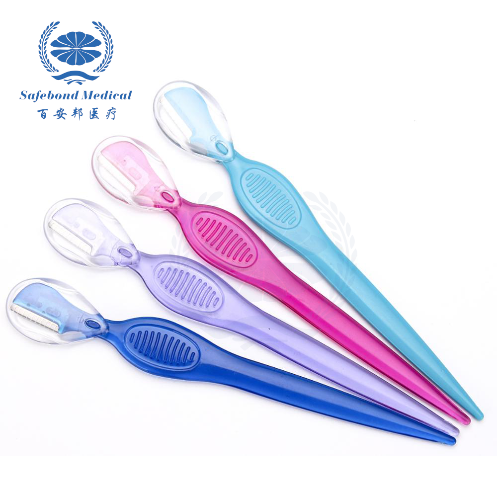 Китай, формирователь бровей, одноразовая бритва для бровей 3 шт./компл., пластиковый триммер для бровей