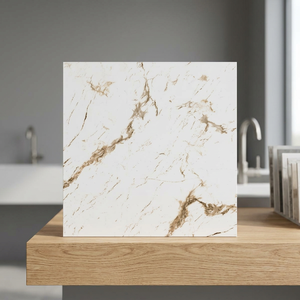 กระเบื้องปูพื้นพอร์ซเลนขัดเงา Ivory Vision Satuario ขนาด 600x600 มม. ลายหินอ่อน เคลือบเซรามิก - Product Image 1