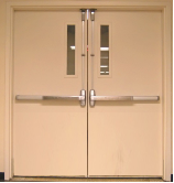 Porta di sicurezza per uscita di emergenza acciaio economico 1 ora resistente al fuoco ingresso porte tagliafuoco interne a doppio filo - Product Image 6