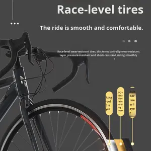 सड़क बाइक पर्वत बाइक रेसिंग बाइक <span class=keywords><strong>28</strong></span> इंच अल्ट्रा-लाइट एल्यूमीनियम मिश्र धातु दोहरे डिस्क ब्रेक वयस्क चर गति - Product Image 4