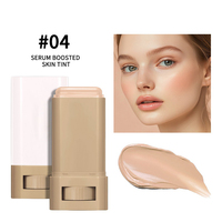 Stick Teinté Sérum Hydratant 6 Couleurs Texture Soyeuse Unifie le Teint pour Tous Types de Peau