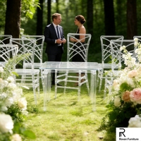 Nouvelle arrivée, chaise en résine transparente de style caméléon, démontable, pour mariage, événement