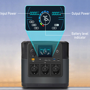 สถานีไฟฟ้าพกพาสำหรับกรณีฉุกเฉินกลางแจ้ง กำลังไฟ 1200W 220V/110V แบบปรับแต่งได้ พร้อมระบบชาร์จพลังงานแสงอาทิตย์ ดีไซน์กันน้ำ หน้าจอ LED ชาร์จเร็ว - Product Image 6
