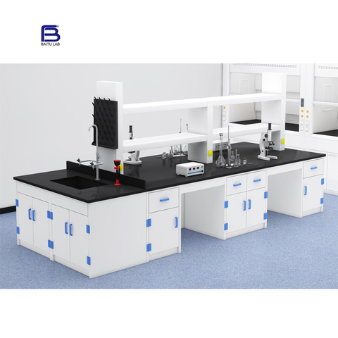 Custom Modular Laboratory Workstation Top Work Bench Cleanroom Furniture Chemical-Resistant Lab Surface