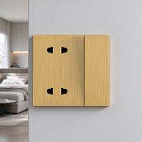 Interrupteur combiné personnalisable OEM, double prise à 2 broches, vente en gros, interrupteurs muraux avec prises électriques
