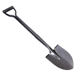 Pelle à main ergonomique avec poignée en D, lame de 20 cm en acier inoxydable pour le bricolage, le creusement de terre, la plantation d'arbres et le déneigement - Product Image 1