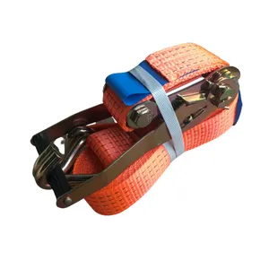 50mm 5000kg buckle tie down straps ratchet high quality cargo lashing belt for sale