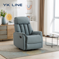 Fauteuil inclinable électrique réglable sur mesure - Canapé-lit une place en tissu au design moderne pour usage commercial