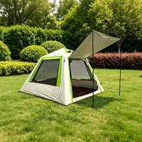 Tente instantanée gonflable pour 2-3 personnes, imperméable et coupe-vent, idéale pour la randonnée en famille, la plage ou le camping.