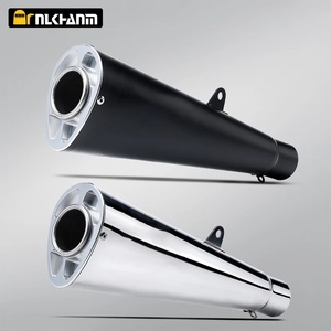 Silencieux d'échappement rétro Brock de 51 mm pour système d'échappement de moto universel, nouveau modèle modifié en acier inoxydable pour CM300 Ninja250 GSXS8 - Product Image 1