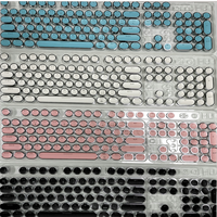 Nouveau clavier de jeu mécanique filaire rétroéclairé RVB vintage avec design ergonomique, interface USB Type-C, disposition à 104 touches