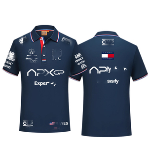 F1 Racing Car Movie Racer APXGP Same Style POLO t-shirt a maniche corte con colletto largo intorno alla parte superiore del colletto - Product Image 1