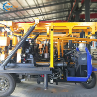 YCS-130S/180S/200S Pompe à boue automatique pour tricycle, machine de forage rotative pour puits profonds et forages rocheux