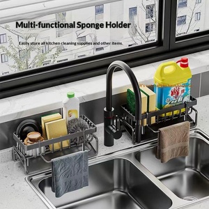 Nouveau support de rangement en plastique pour éponge et tampon à récurer pour évier de <span class=keywords><strong>cuisine</strong></span>, vente en gros - Product Image 2