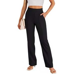 2025 pantalons de travail de bureau respirants à haute élasticité pour femmes avec poches jambe droite taille XL - Product Image 1