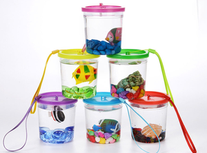 מיני ייחודי דגי טנק פלסטיק מדוזות טנק לתלות צב תיבת טנק - Product Image 2