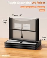 Organisateur de fichiers de bureau A4, design en maille transparente, fermeture à cordon, porte-étiquettes, matériau PP, rangement de documents de bureau, impression UV