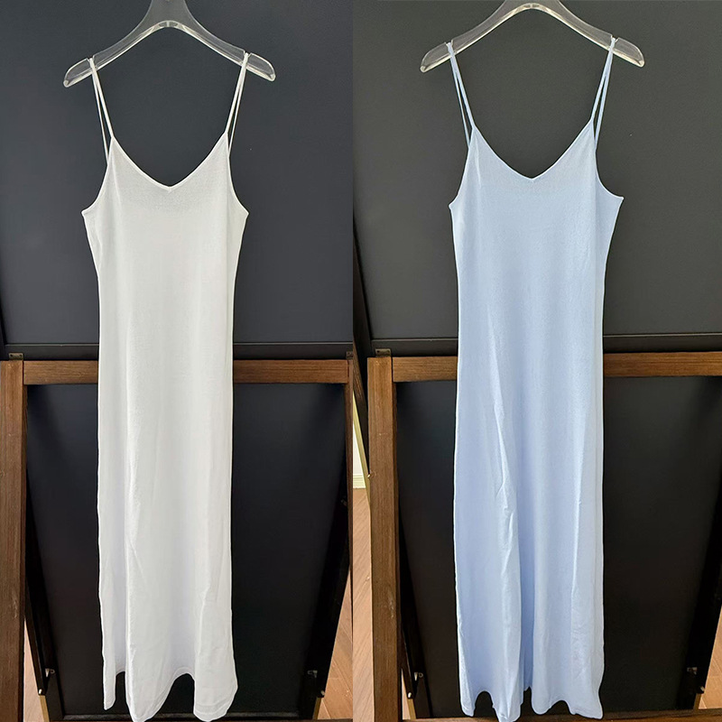 White inner halter dress