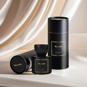 Flacons de <span class=keywords><strong>parfum</strong></span> en verre vides ronds noirs de 30 ml, 50 ml, 100 ml avec emballage – Offre promotionnelle - Product Image 1