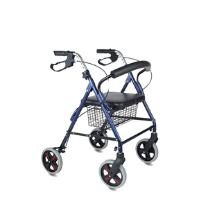 Ajustable plegable gente <span class=keywords><strong>vieja</strong></span> Rollator Walker con asiento y cesta <span class=keywords><strong>de</strong></span> <span class=keywords><strong>la</strong></span> compra - Product Image 3