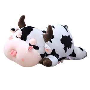 Brinquedo de Pelúcia Simulação de Vaca, Animal de Pelúcia Fofo e Macio com Peso - Product Image 1