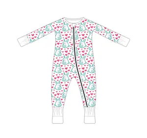Tùy Chỉnh Toddler Trẻ Em Của Đồ Ngủ Mềm Cotton Hữu Cơ Trẻ Em Tre Viscose Pajama Set Jumpsuit Cho Bé