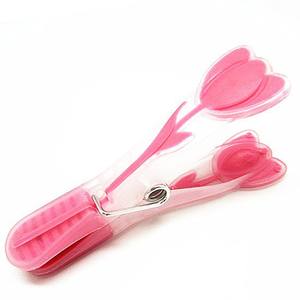 Pinces à linge en plastique de printemps, design fleur de tulipe, pinces <span class=keywords><strong>pour</strong></span> cordes à linge, pinces de séchage, pinces à linge - Product Image 1