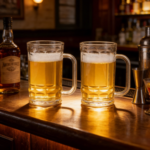 Jarra de <span class=keywords><strong>Cerveza</strong></span> de Vidrio con Base Pesada, Gran Capacidad, con Asa Cómoda para <span class=keywords><strong>Cerveza</strong></span> Artesanal - Product Image 6