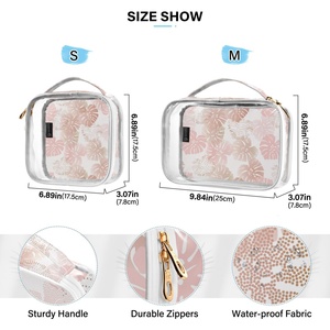 Trousse de Toilette Imperméable 2 Pièces Transparente en PVC avec Fermeture Éclair, Personnalisable avec Logo – Nouveauté Très Demandée - Product Image 4