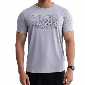 Meilleur Choix T-shirt Graphique Homme en Coton Respirant Décontracté Imprimé en Relief Logo Personnalisé Manches Courtes Vêtements en Gros - Product Image 1