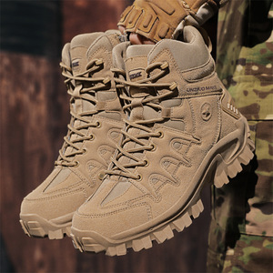 Nouvelles <span class=keywords><strong>Bottes</strong></span> d'extérieur montantes respirantes en cuir synthétique pour hommes, toutes saisons, tout-terrain, collection automne 2024, pour le commerce transfrontalier - Product Image 1