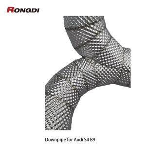 ท่อไอเสียแบบมีแคทพร้อมแผ่นกันความร้อนสำหรับ Audi S4 B9 3.0T ผลิตจากสแตนเลส 304 เพิ่มประสิทธิภาพการระบายไอเสีย - Product Image 4