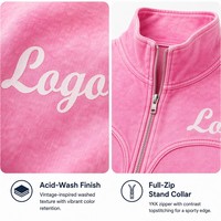 Ensemble de survêtement Y2K rose en velours personnalisé, veste courte zippée sexy, pantalon de survêtement évasé taille haute, vêtements imprimés avec logo, fabricant