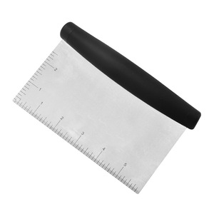 Cortador de harina de acero inoxidable con báscula, herramienta para hornear, raspador de masa, cortador medidor para uso en repostería y cocina - Product Image 4