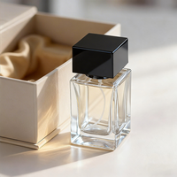 Botol Parfum Kaca Kristal Unik 30ml Warna Kustom dengan Hot Stamping, Botol Semprot Isi Ulang dengan Kotak Hadiah