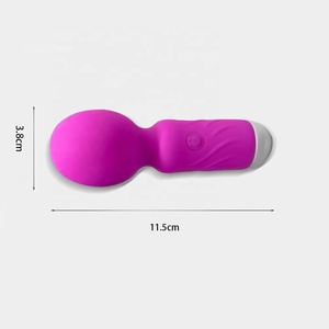ไวเบรเตอร์สำหรับผู้หญิงเครื่องนวดไม้คทาซิลิโคนเหลวขนาดเล็ก - Product Image 6