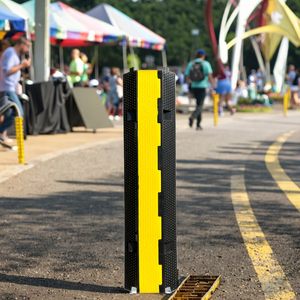 Nuova copertura del cavo di protezione per eventi esterni con rampa per cavi in gomma per 2/3/5 dossi del canale - Product Image 2